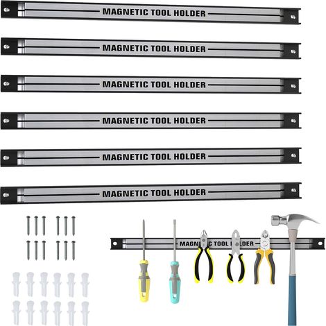 COSTWAY Magnetic Tool Holder Heavy-Duty Magnetic Bar Strong Load Capacity-Silver (1/5)