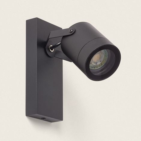 Applique Murale Extérieure Orientable Aluminium 1 Spot Midway Noir