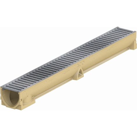 ACO Polymerbetonrinne Standardline inkl. Stegrost 50 cm Regenrinne Bodenrinne