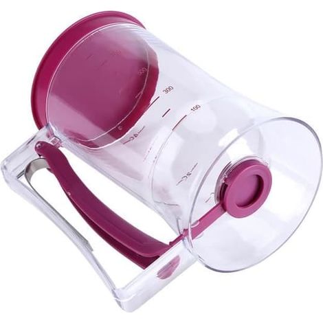 Gobelet doseur CHG® de 900 ml, à dosage manuel, résistant à la chaleur, en ABS transparent et violet. (1/4)
