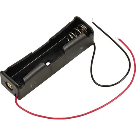 TRU COMPONENTS TC-13220688 Batteriehalter 1x 18650 Kabel (L x B x H) 76 x 21 x 18 mm (1/2)