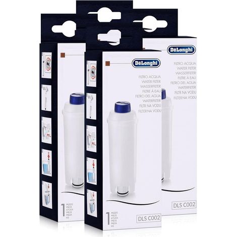 Lot de 4 Filtres à eau, Anti-calcaire, Pour machine expresso, Compatible Delonghi