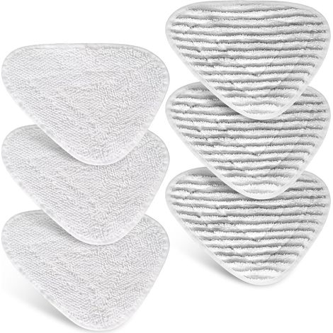 Housses de Rechange pour Nettoyeur à vapeur, Recharge pour balai vapeur, 6 Pièces Housse de balai microfibre pour Vileda Steam, Recharge serpillere de vadrouille lavables et réutilisables (1/5)