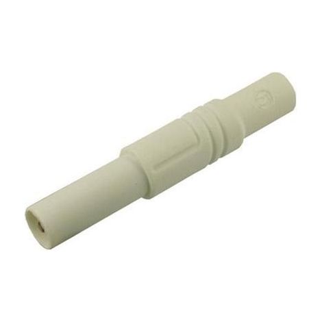 SKS GERMANY 934097107 SKS HIRSCHMANN LAS S G CONNETTORE DI SICUREZZA LAMELLARE, DRITTO, DIAMETRO PERNO: 4 MM, BIANCO, 1 PEZZO