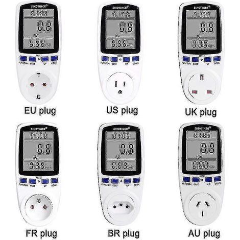 Compteur d'électricité/compteur d'énergie/informations de contact UE/Australie Consommation d'énergie Watt kilowattheures Analyseur UT-AquaForge (1/5)