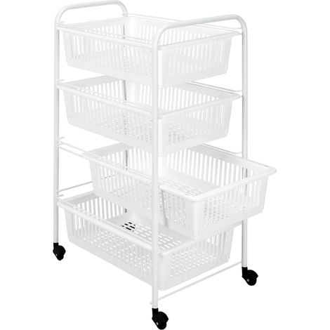 Scaffaletto 4 piani cm 46x35x76 jumbotex - metaltex