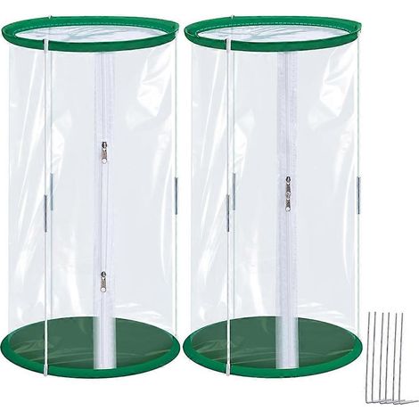 Set mit 2 Mini-PVC-Gewächshäusern, 60 x 30 cm (23,6 x 11,8 Zoll), Mini-Gewächshausabdeckung. (1/5)