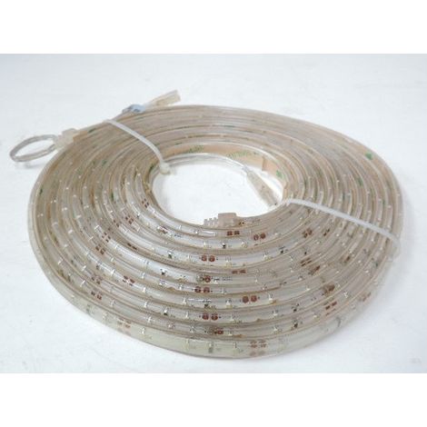 Ruban bandeau LED étanche 7.2W/m blanc froid 6000K 810lm/m longueur 5m alim 12V (non incl) exterieur IP65