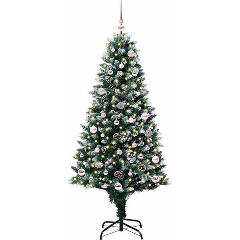 vidaXL Árbol de Navidad artificial Verde 150 cm PVC y Acero y Plástico (1/2)