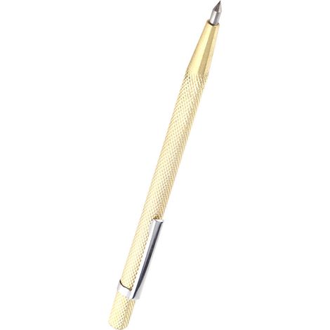 Stylo Graveur Portable Outil de Marquage Verre Céramique Graveuse Pointe Diamantée Doré (1/5)