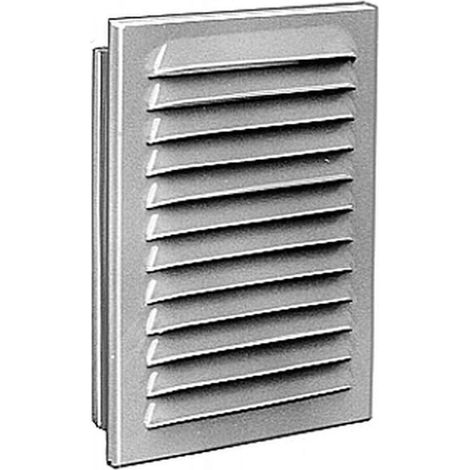 Griglia di protezione dalle intemperie UPMANN 10x10 con telaio di montaggio e FD, bianco sv - 56341