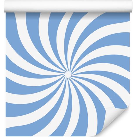 Papel pintado hippie azul celeste, fondo azul celeste para salón y dormitorio 50x1000 cm (1/5)