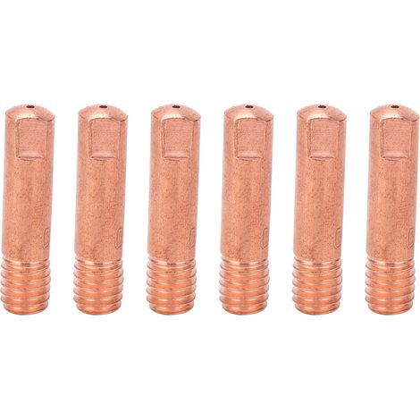 10 Stück Kontaktspitzen M6, leitfähige Düse, Kupferdrahtzufuhr, Schweißpistolenzubehör 15AKx0,8 mm (1/5)