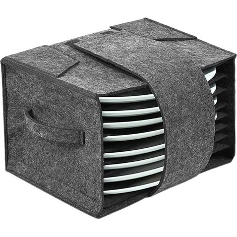 Rangement Vaisselle, Rangement Camping Car avec 8 Compartiments Sac Feutre Rangement pour Camping Car Sac de Rangement de Vaisselle de Camping 27 x 20 x 18 cm, pour Camping Car Armoires (1/5)