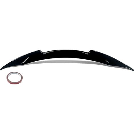 Spoiler trasero, diseño aerodinámico, plástico ABS duradero, negro brillante. (1/2)
