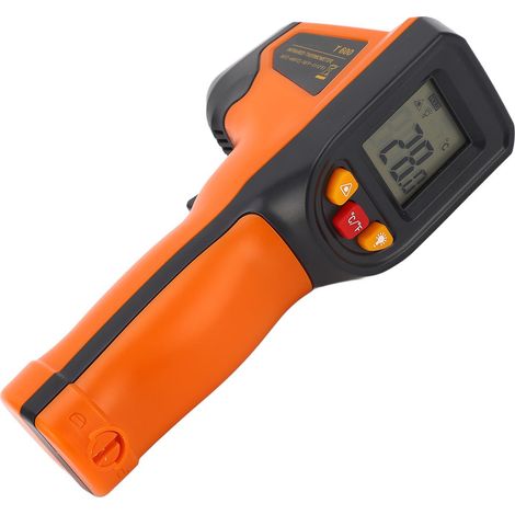 Pistolet thermomètre infrarouge haute précision LCD HD pour la cuisson et la réfrigération en acier (1/5)