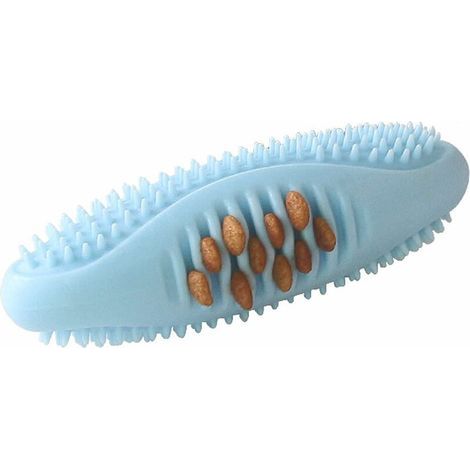 Juguete para perros, juguete para cachorros, juguete de goma para cachorros, juguete para masticar para perros agresivos, indestructible, no tóxico, interactivo, para perros medianos y grandes (Azul 0 (1/4)
