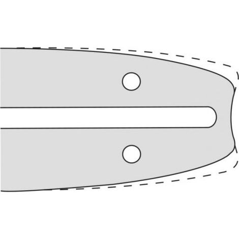 Rail de guidage pour tronçonneuse 210-246 15'' 38 cm .325'' 64 1 3 mm