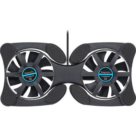 Mini Portable Foldable USB Cooling Pad with Dual Fans - AquaForge (1/5)