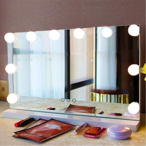 Lumière LED Garosa, éclairage miroir maquillage à intensité variable, ampoules tons chaud/froid, lampe décorative pour coiffeuse, pack miroir de beauté (1/4)