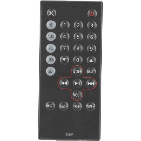 RC30F Ersatzfernbedienung für C2XB C6XD Audiosysteme, langlebig und verschleißfest (1/5)