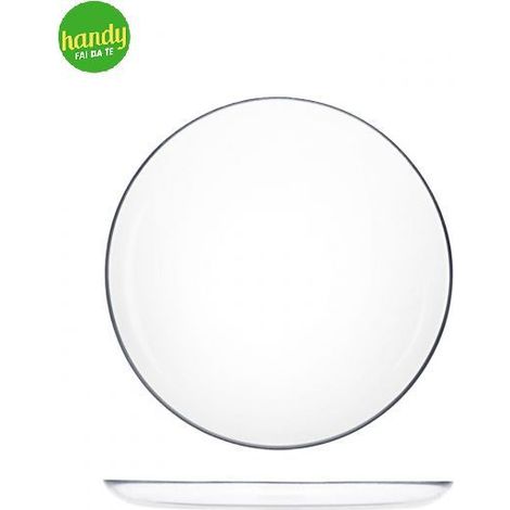 Piatto piano in vetro Pasabahce Iconic Ø26 cm trasparente
