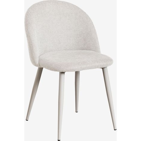 Set di 4 sedie da pranzo imbottite e in acciaio Kana SKLUM            