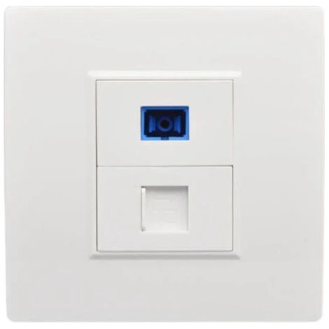 SC fiber optic connection, wall socket, RJ45 network socket, Connecto1 type
