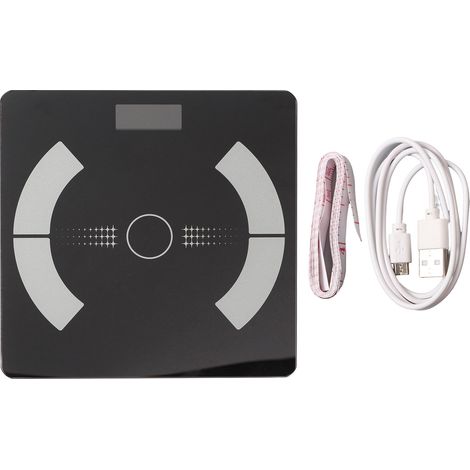 Balance Connectée Intelligente Économie d'Énergie Précise Composition Corporelle Numérique Bluetooth Rechargeable Pèse-Personne Graisse (1/5)