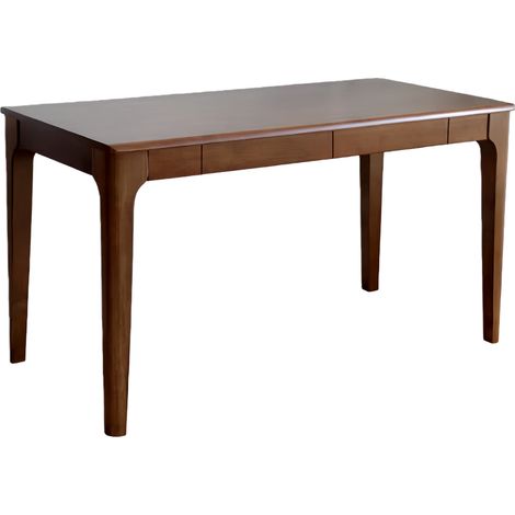 Escritorio de madera con cajones color nogal 120 x 55 x 75 cm (1/5)