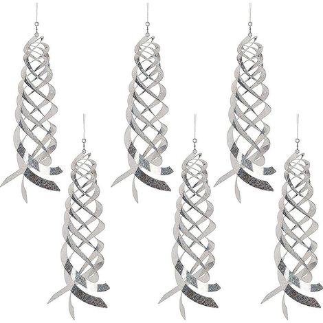 Set mit 4 reflektierenden, vogelförmigen Vogelscheuchen in Spiralform, für Garten oder Balkon. Auch für Balkon oder Terrasse geeignet. (1/5)