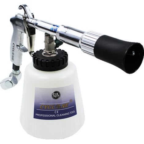 Topcar – Pistolet de nettoyage 200M005 – Effet tornade – Réglage puissance – Capacité 1L – Consommation d'air 80-160 l/min à 6,2 bars