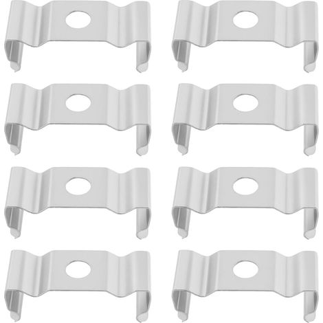 Pack of 50 23mm T5 LED Light Bulb Clips for LED Ceiling Light Socket with Aluminium Channels (1/5)