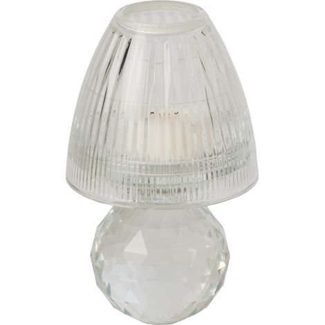 Photophore Design en Cristal "Célian" 18cm Transparent (1/3)
