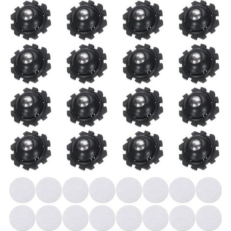 Roulettes pour Meubles,16 Pièces Mini Roulette Auto-Adhésive Roulettes,360 Degrés Roulettes à Billes pour Appareils de Cuisine,Poubelles,Boîtes de Rangement (1/5)