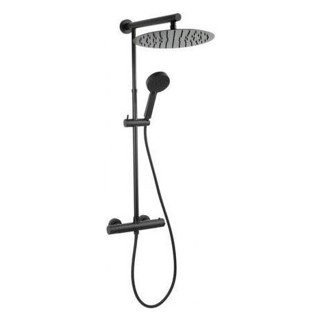 Ferro TRÉVI BLACK set de ducha negro mate 30 cm