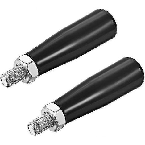 Poignées de serrage à vis, M8 x 47 mm (DXL), poignée rotative en plastique et métal, 2 pièces (1/5)