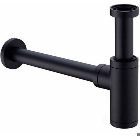 Siphon de lavabo en laiton - MHY® - Universel - 200 mm tube d'extension - 1 1/4 x 32 mm - Anti-odeur - Anti-fuite (1/4)