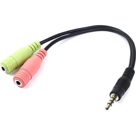 Adaptateur audio CTIA pour casque et microphone minijack 3,5 " (1/3)