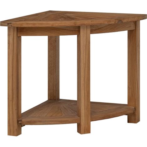 Mesa Lateral de Baño con almacenamiento Natural 45 x 45 x 46 cm vidaXL