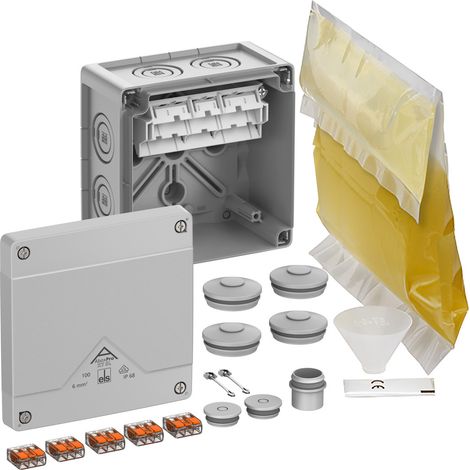 Spelsberg Abzweigkasten, Schutzart IP68, max. Leiterquerschnitt 6², Schlagfestigkeit IK09, Schutzklasse II, Ui 450V AC, Ui 450V DC, VDE, halogenfrei, 40646001