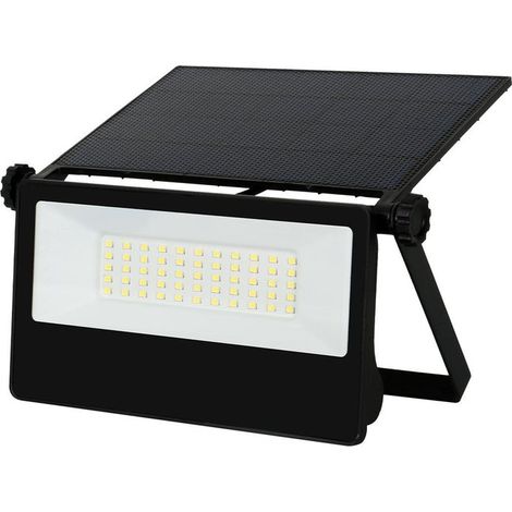Lampada Faro Led Slim Con Pannello Solare Monocrystalline 20W 1800LM 4000K IP65 Sensore Movimento Microonde