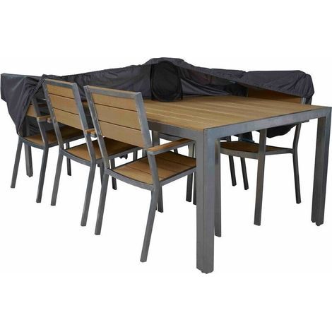 COUCOU Gartenmöbel-Schutzhülle 240 x 130 x 60 cm grau (1/5)