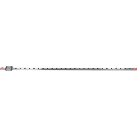 Glissière linéaire miniature en acier avec chariot, rail de guidage de précision pour équipements compacts, 600mm (1/5)
