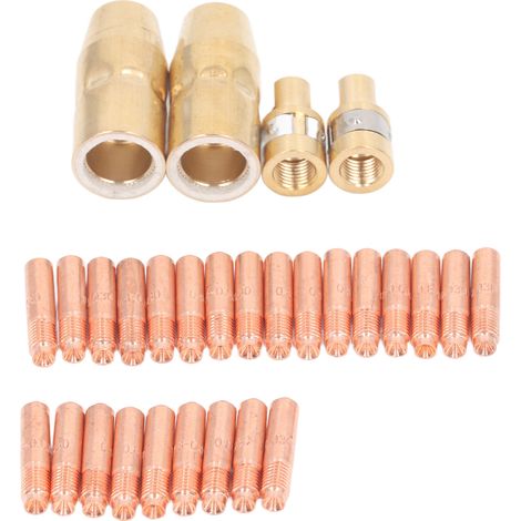 Kit consommables soudure 25 embouts contact 000067 2 tuyères 169715 2 diffuseurs gaz 169716 pour Miller Millermatic M-10 M-15 H-9 H-10 (1/5)