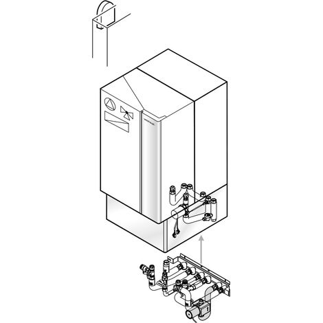 Weishaupt Paket WTC-GW 25-B K-35P Gas, mit Zirkulation und Pumpe, hinten - 894418 von Weishaupt