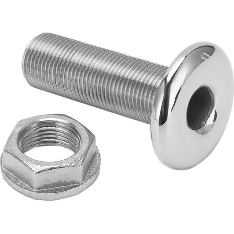 Connettore per scafo marino aqxreight da 3/8 di pollice, uscita di scarico acqua in acciaio inox 316, accessori universali per imbarcazioni. (1/5)