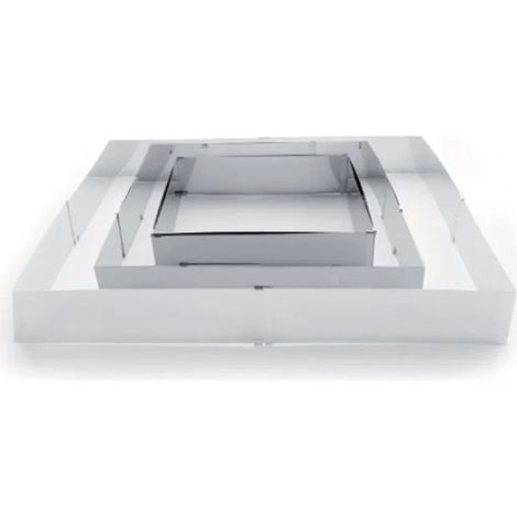 Verlängerbare rechteckige Form Ibili Edelstahl 24-46 cm