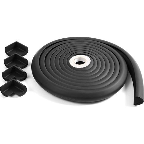 Protections de bord et d'angle, butoirs en mousse, protections d'angle de table Proof, noires, auto-adhésives (1/5)