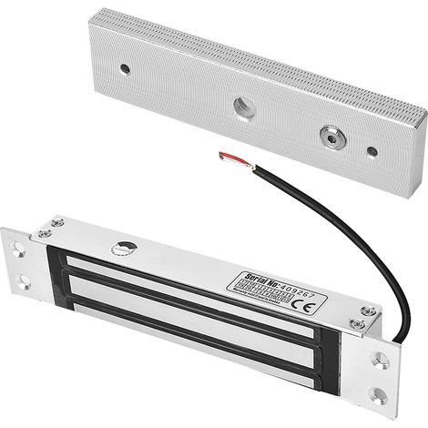 Serrure magnétique encastrée 12V 180kg pour système de contrôle d'accès (1/5)